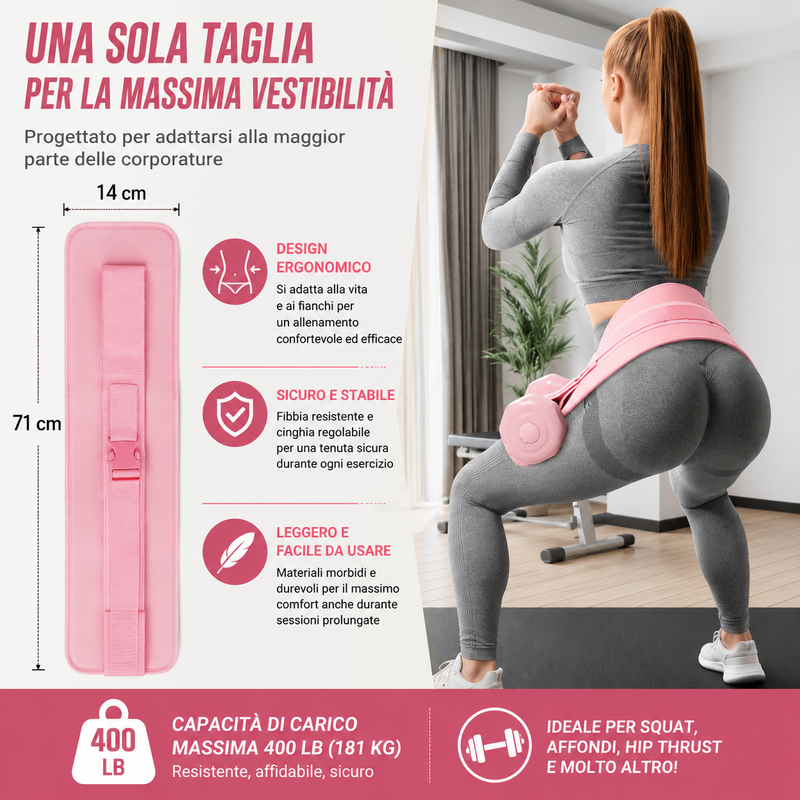 Cintura Hip Thrust per Allenamento